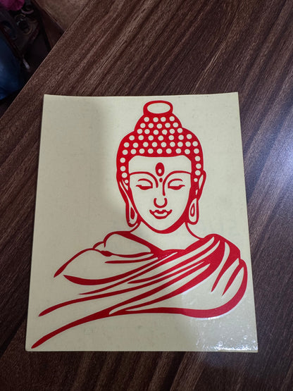 Tibetan Buddhist Buddha Light Reflector Sticker – Made in Nepal