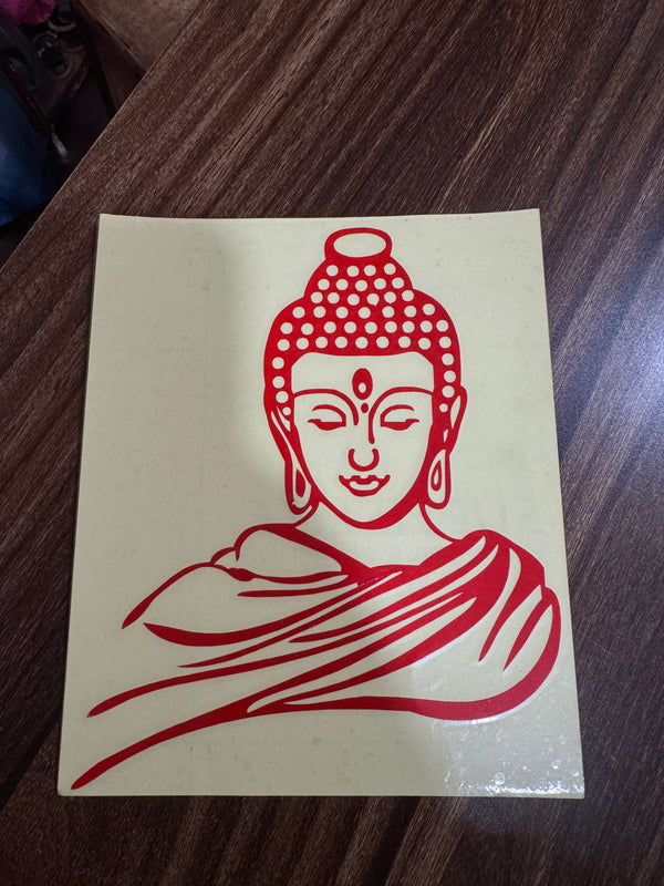 Tibetan Buddhist Buddha Light Reflector Sticker – Made in Nepal