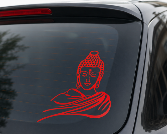 Tibetan Buddhist Buddha Light Reflector Sticker – Made in Nepal