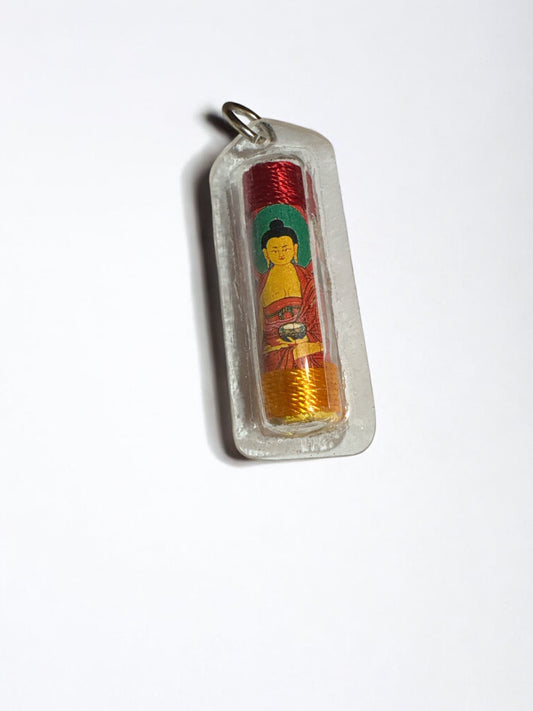 Tibetan Mantra Healing Amulet – Protected Charm for Health, Peace & Spiritual Well-Being