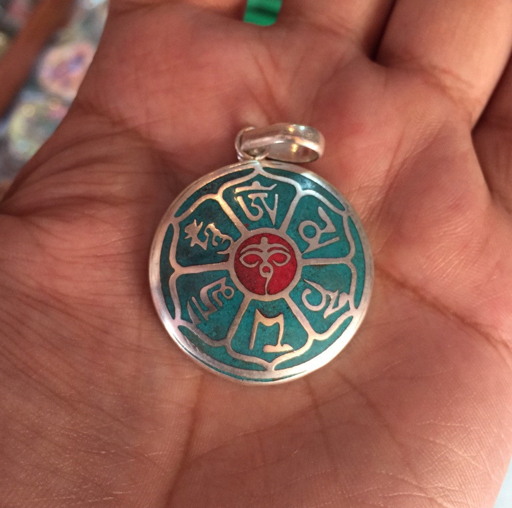 Tibetan Buddha Eye Mantra Pendant/locket/amulet