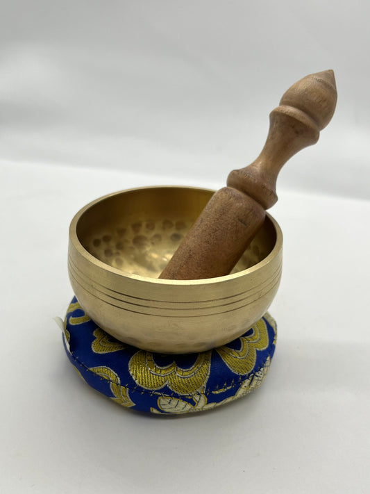 Tibetan buddhist handmade small brass singing bowl