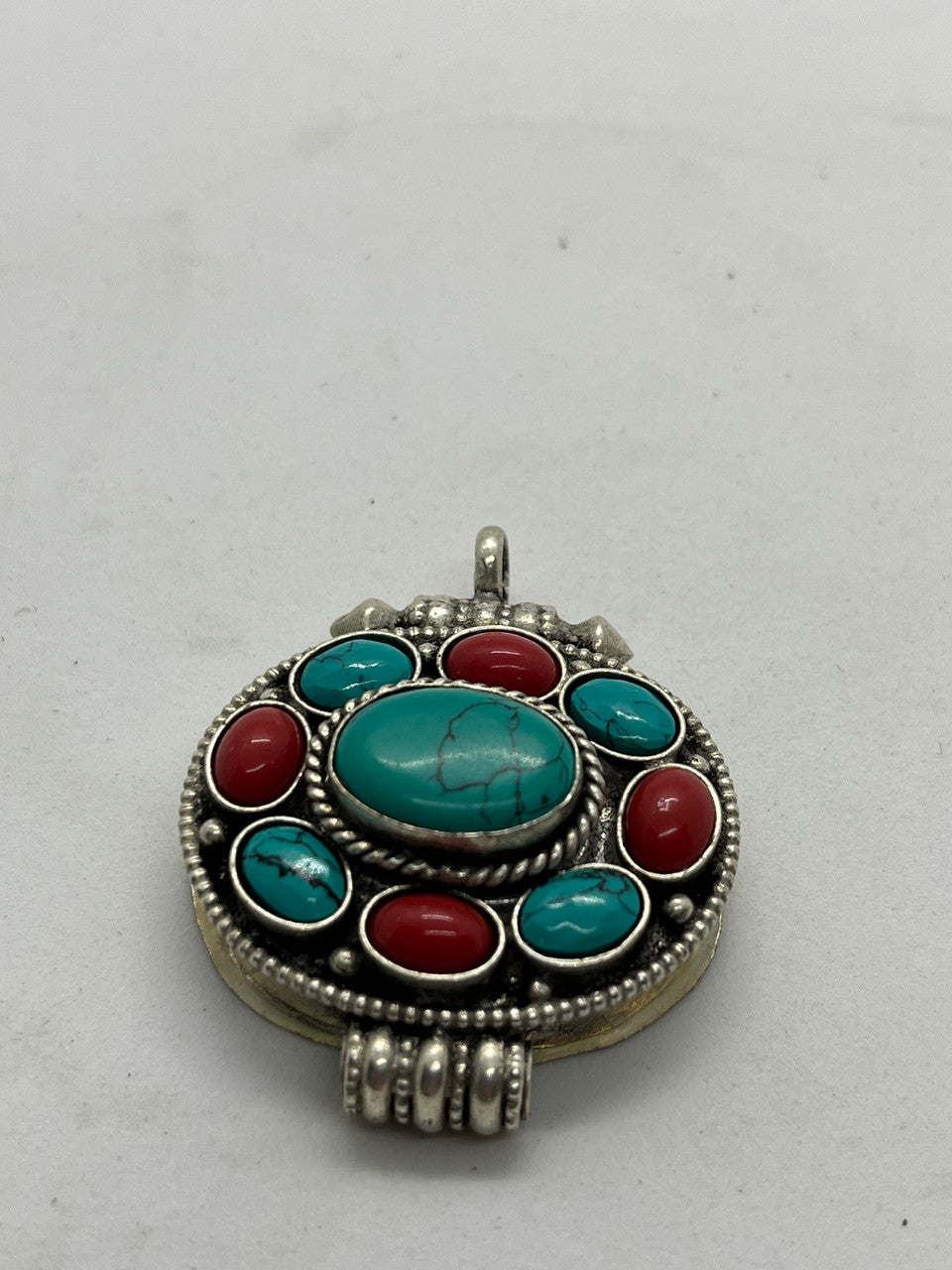 Tibetan buddhist gau / ghau box pendant necklace