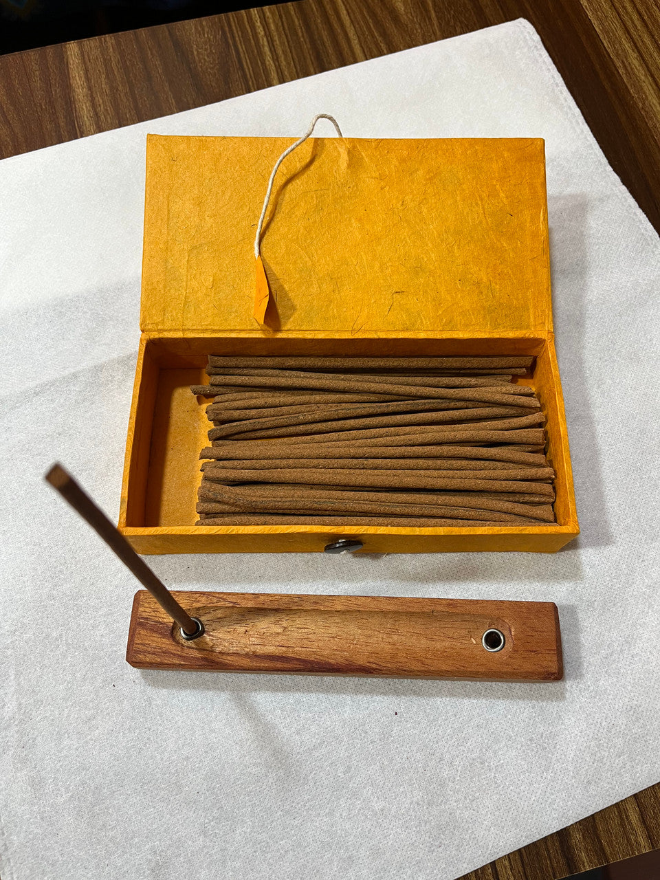 Tibetan buddhist blessing incense sticks / with free incense holder