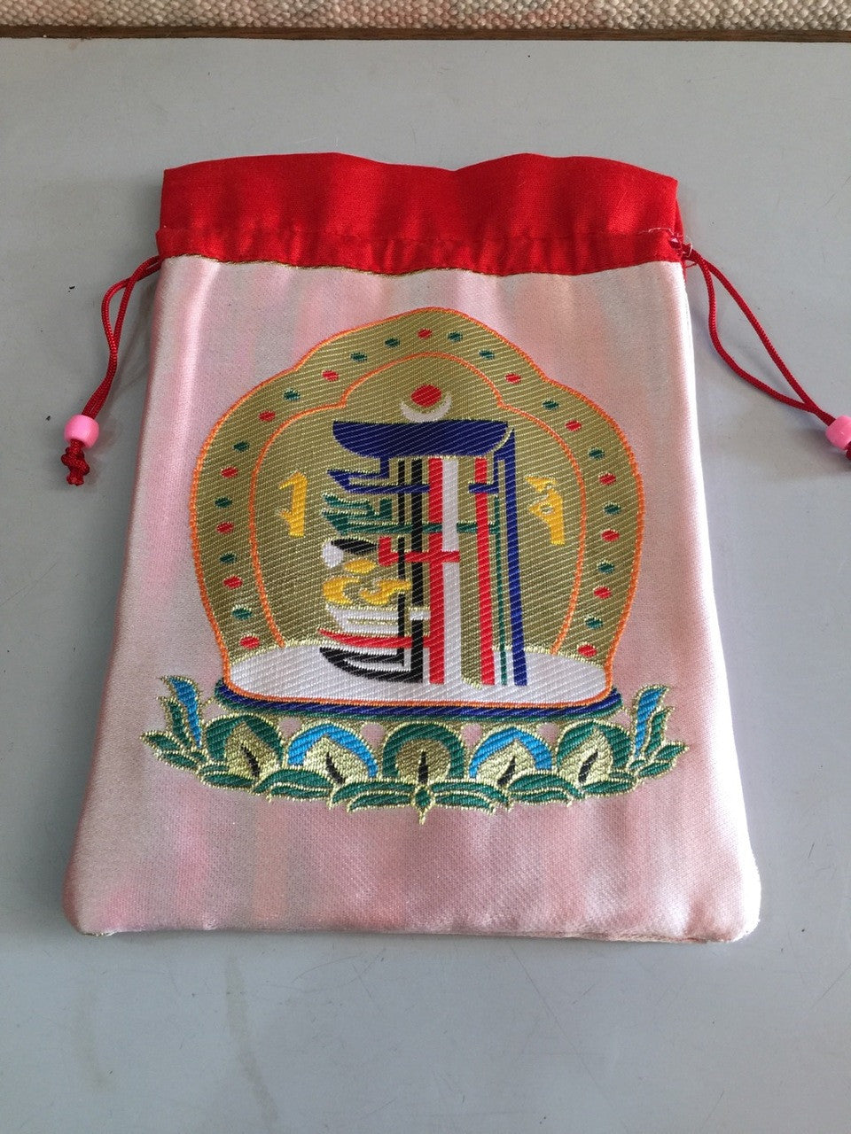 Tibetan high quality  kalachakra silk brocade Jewelry / Mala Bag