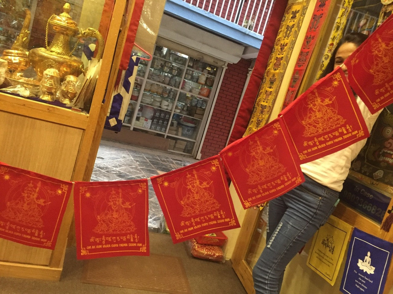 Tibetan Buddhism Guru Rinpoche Prayer Flags  / Lungta