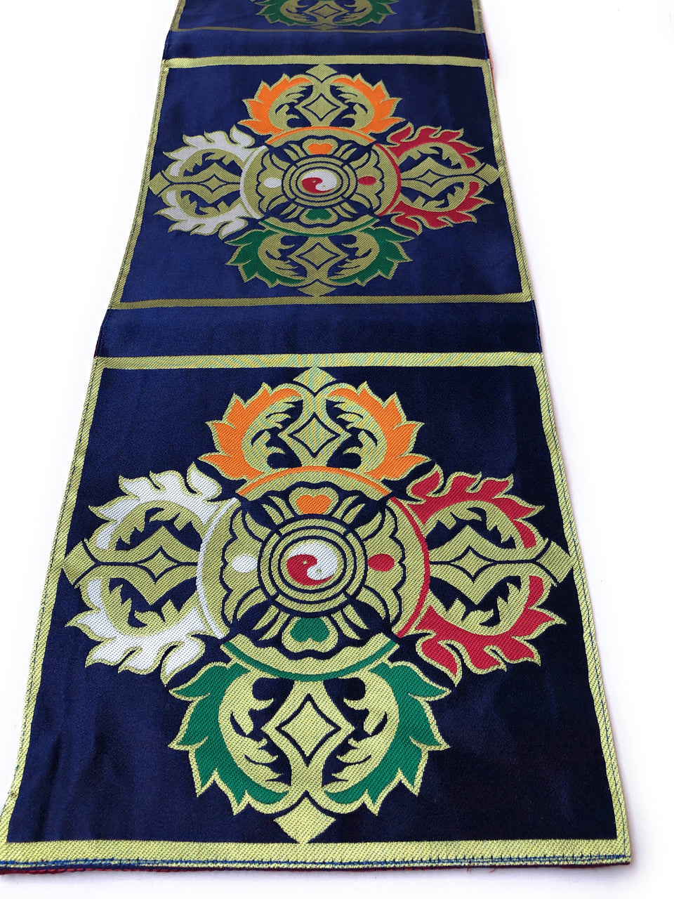 Tibetan buddhist large blue double Dorje placemat / shrine table cloth/cover