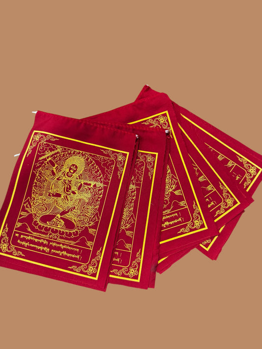Tibetan buddhist Kurukulle / kurukulla cotton prayer flags