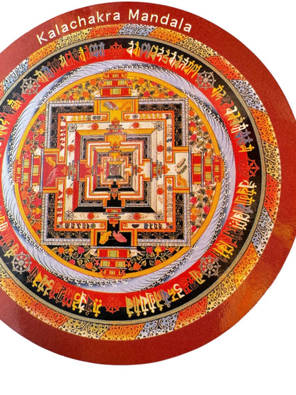 Tibetan buddhist ritual different deities and mandala fridge magnets / from Nepal