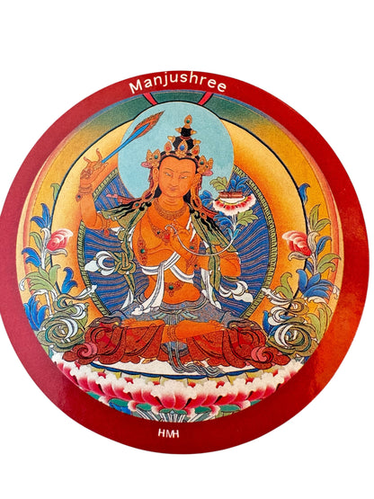 Tibetan buddhist ritual different deities and mandala fridge magnets / from Nepal