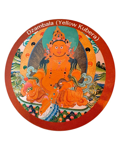 Tibetan buddhist ritual different deities and mandala fridge magnets / from Nepal
