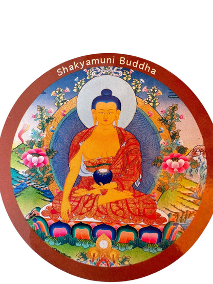 Tibetan buddhist ritual different deities and mandala fridge magnets / from Nepal
