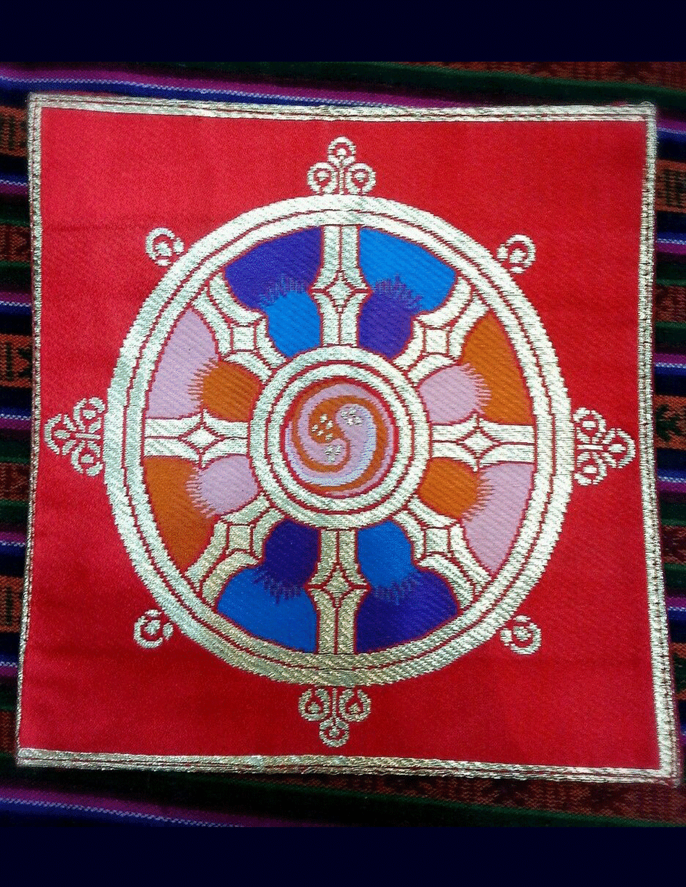 Tibetan Buddhism Wheel Of Life Small placeMat