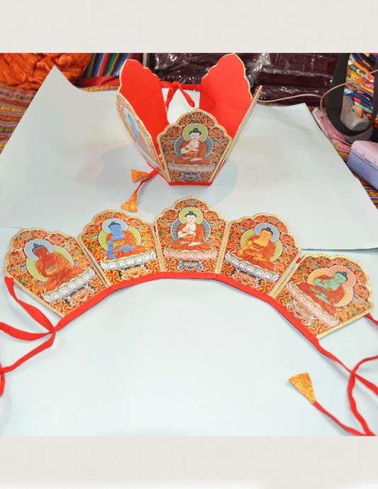 Tibetan Buddhism Five Point Crown / Ringa