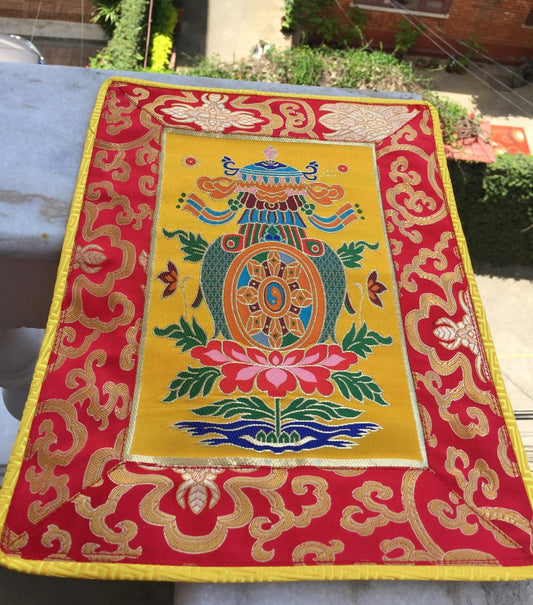 Tibetan Auspicious Symbol Placemat / Table Cover/ shrine cover