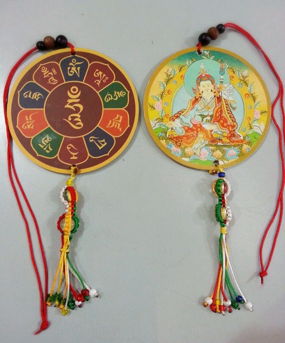 Tibetan buddhism guru rimpoche car / door hanging