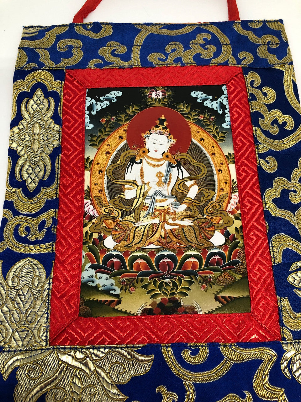 Tibetan vajrasattva small photo thangka / wall hanging / banner